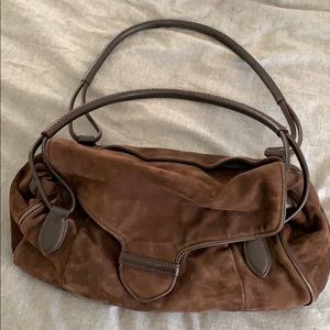 Cole Haan brown suede purse.